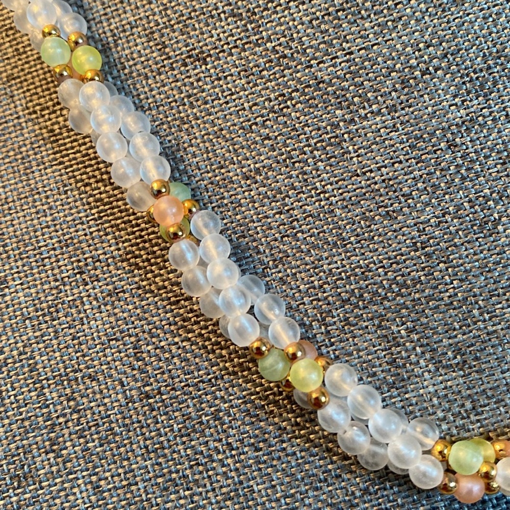 Triple Layer Twist Necklace: Vintage